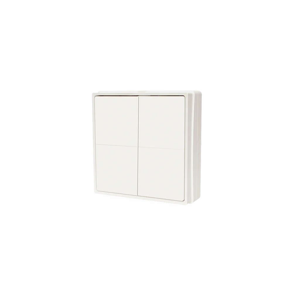 SHELLY BLU Wall Switch 4 Stand Alone Nástěnný vypínač SHELLY BLU Wall Switch 4 Stand Alone Nástěnný vypínač